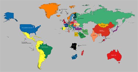 World History Map With Countries