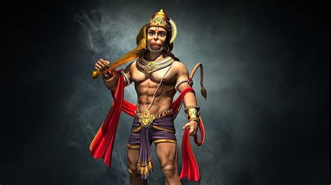 Hanuman In Black Smoke Background Hanuman, HD wallpaper | Peakpx