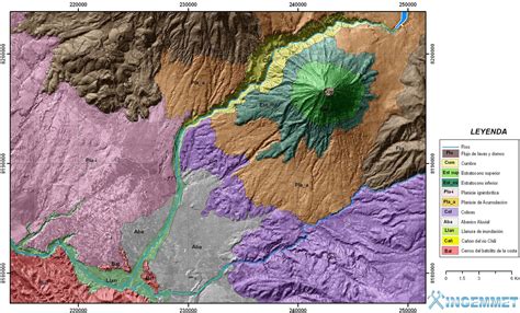 Geografía: Mapa de Relieve Volcánico