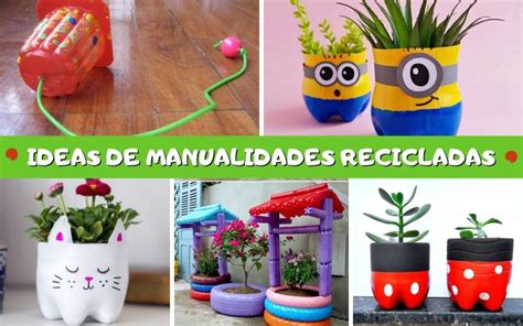 Imágenes de manualidades con material reciclado