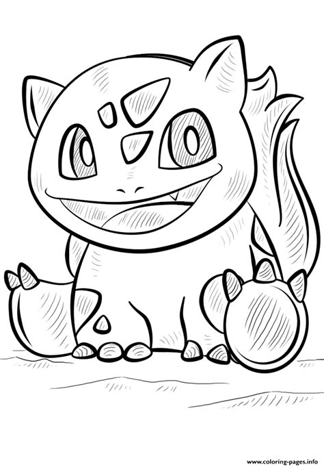 Bulbasaur Pokemon Go Coloring Pages Printable