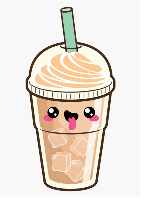 Cute Iced Latte - Kawaii Cute Fall Backgrounds, HD Png Download - kindpng