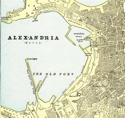 1896 Antique Alexandria Map Gallery Wall Art City Map of Alexandria ...