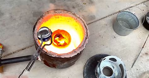 The Mesmerizing Process Of Melting Down 300 Aluminum Cans