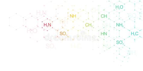 Chemical Abstract White Background Stock Illustration - Illustration of ...