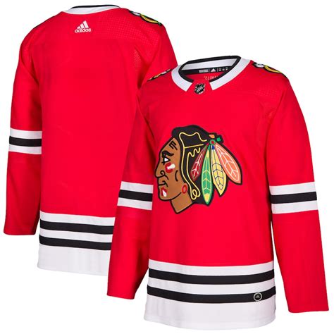 adidas Chicago Blackhawks Red Home Authentic Blank Jersey