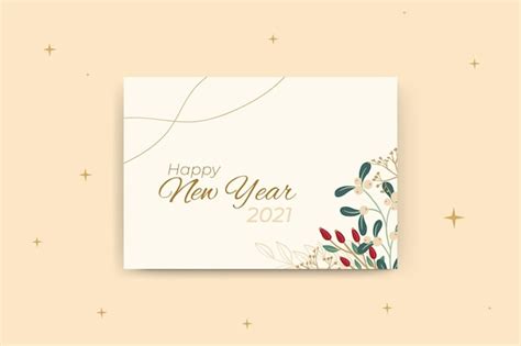 Free Vector | New year card template