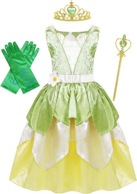 Frog Princess Tiana Replica Dress Up Costume | ubicaciondepersonas.cdmx ...