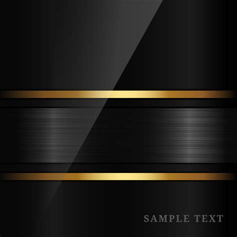 Black Metallic Shiny Texture with Gold Accents 1105499 Vector Art at ...