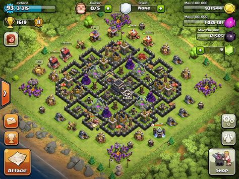 My new TH9 farming layout