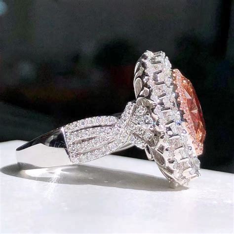 2.07 carat oval pink diamond ring, Women's Fashion, Jewelry ...