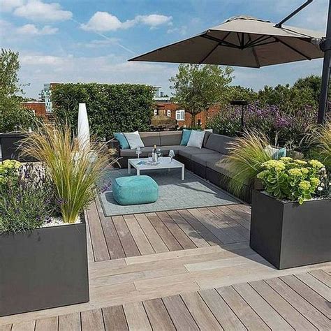 34 Nice Rooftop Terrace Design Ideas - MAGZHOUSE