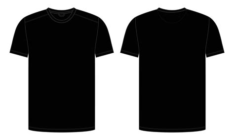 Black T Shirt Template Vector Art, Icons, and Graphics for Free Download