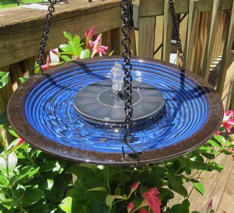 Solar Bird Baths | Hanging Bird Bath Bubbler | Solar Bubbler Birdbath ...