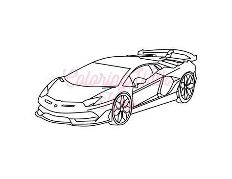 Car Coloring Pages - Etsy