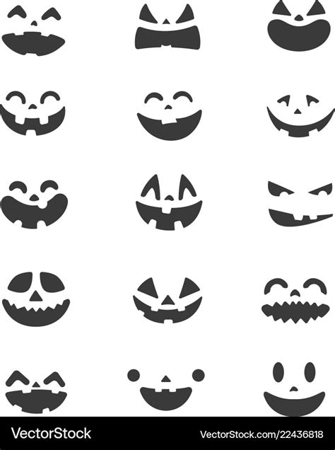 Pumpkin Faces Clip Art