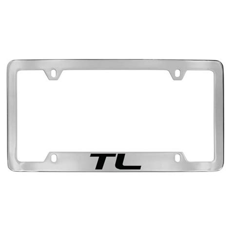 Acura TL Chrome Plated Bottom Engraved Metal License Plate Frame Holder ...