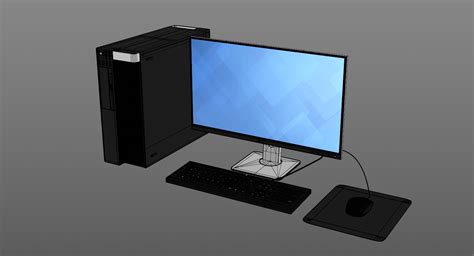 Dell workstation monitor 3D model - TurboSquid 1156138