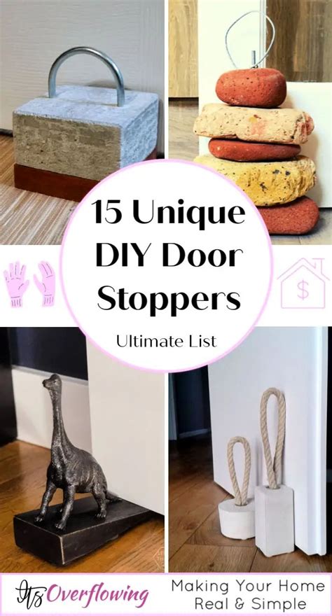 15 Unique DIY Door Stopper Ideas