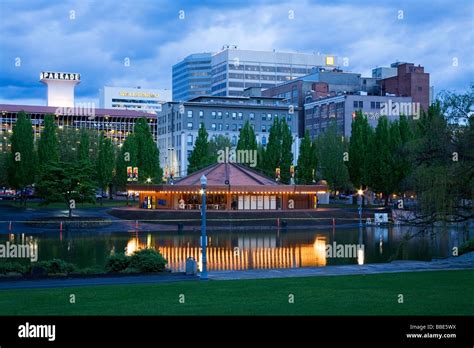 1909 Looff Carousel, Riverfront Park; Spokane, Washington, USA Stock ...