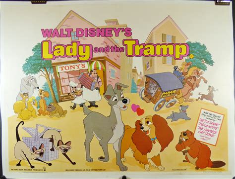 LADY AND THE TRAMP, Original Vintage Disney Movie Poster - Original ...