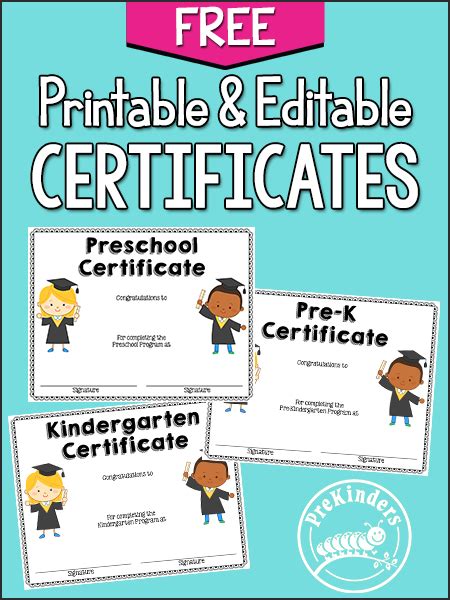 Free Printable Preschool Moving Up Certificates - FREE PRINTABLE TEMPLATES