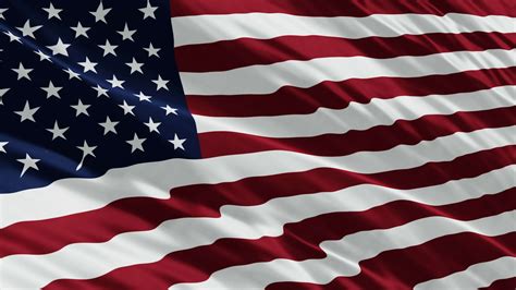 National Flag of USA, Seamless loop USA flag animation. A beautiful ...