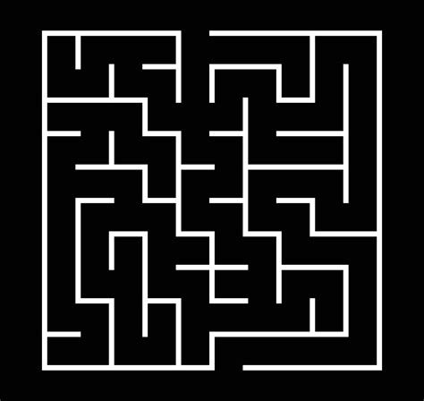 Maze Outline Vector Art, Icons, and Graphics for Free Download