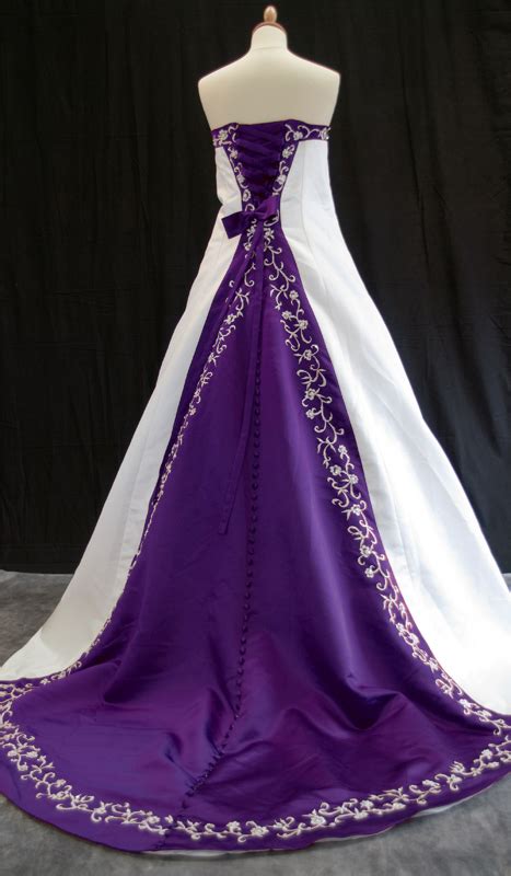 Purple Wedding Dress | Purple Wedding Dress Sash | Purple Wedding Dress ...