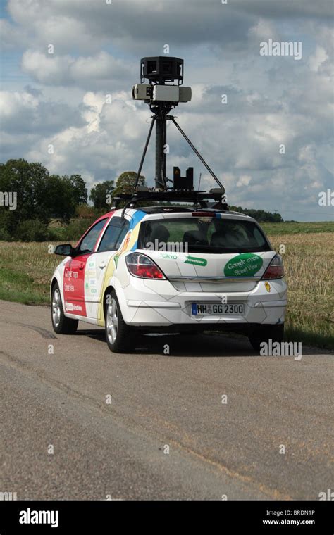 Google maps/street view car with camera on top. This car was ...