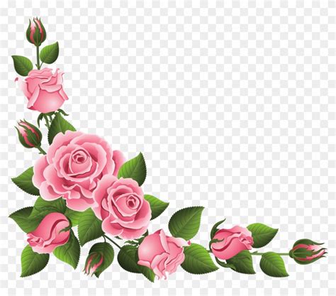 Rose Clip Art Flower Border Design