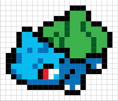 Archivo STL 001 Bulbasaur pixel art・Plan para descargar y imprimir en ...