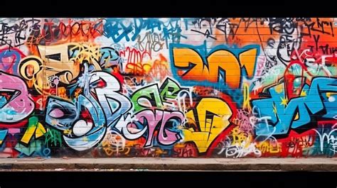 Premium AI Image | Graffiti on the wall as an abstract manifestation of ...