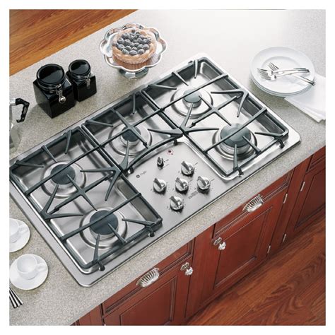 Shop GE Profile 36-Inch 5-Burner Gas Cooktop (Color: Stainless Steel ...