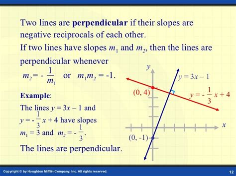 Equation Of Lines Perpendicular - Tessshebaylo