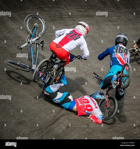 Elite Men. Glasgow2018 European Championships - BMX Racing Stock Photo ...