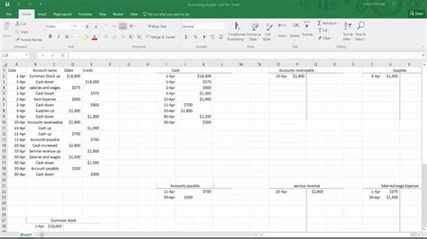 Ledger Excel Template