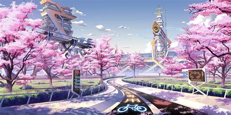 Cherry Blossoms Anime Scenery Wallpapers - Top Free Cherry Blossoms ...