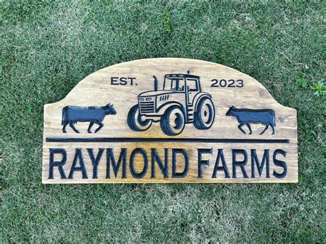 Rustic Wood Ranch Sign Personalized Couples Gift Custom Wood Sign ...