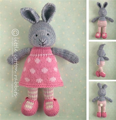 15 Easter Bunny knitting patterns free - The Funky Stitch