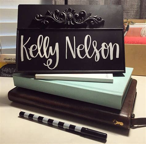 Personalized Desk Name Plate Metal Name Plate For Desk Tin