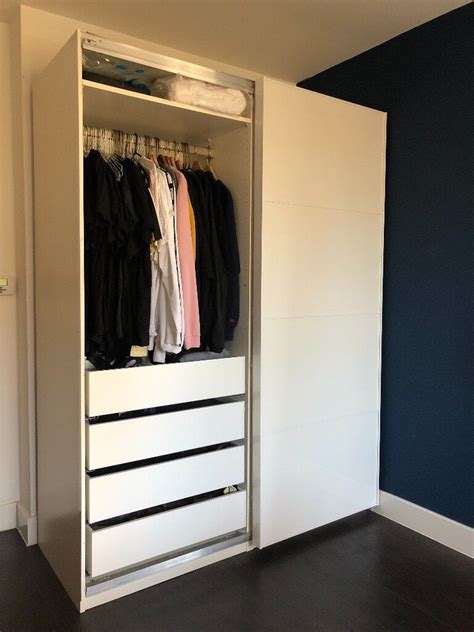 IKEA Pax Wardrobe in white - 150cm wide - Sliding Doors | in London ...