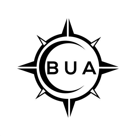 BUA creative initials letter logo.BUA abstract technology circle ...