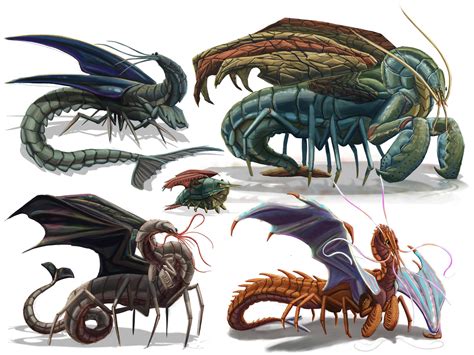 Finished set of Shrimp dragons! (one lobster couldn’t help myself) : r ...