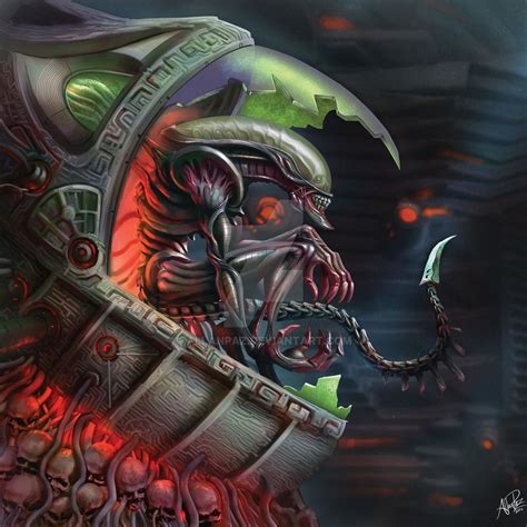 Art by ALLANPAZ Alien Xenomorph fanart | Alien artwork, Predator alien ...