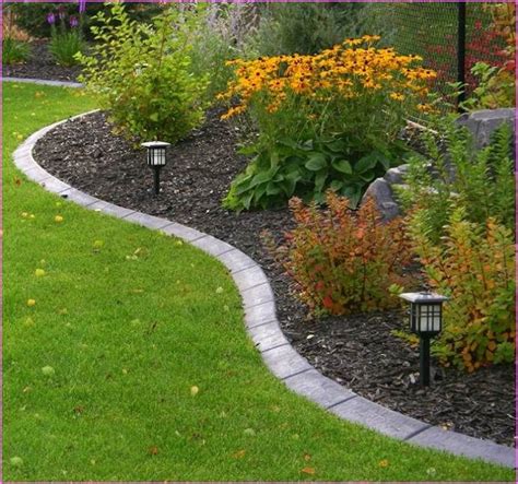 Flower bed edging ideas with stone | Flower