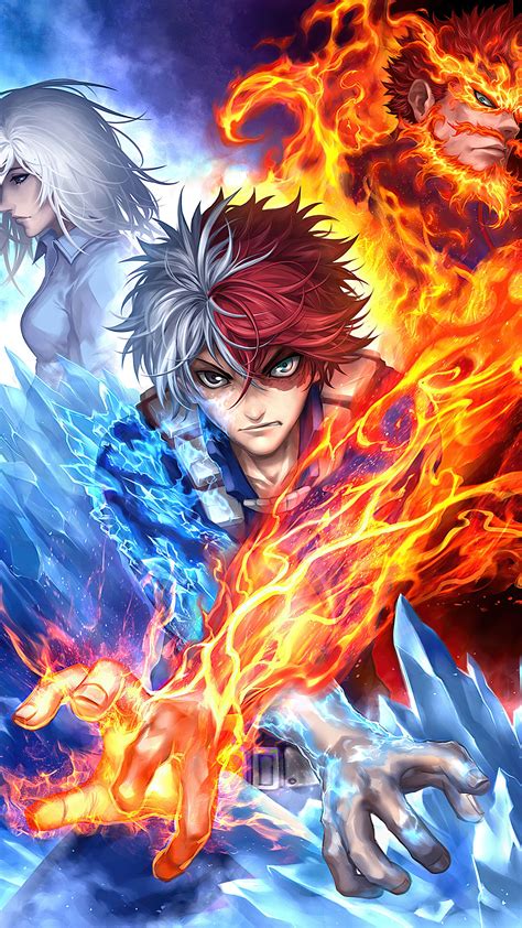 Todoroki iPhone My Hero Academia Wallpapers - Wallpaper Cave