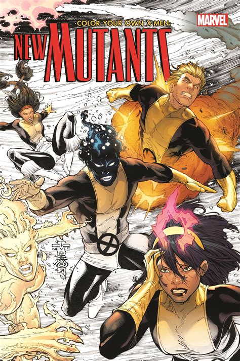 Color Your Own X-Men: The New Mutants (Trade Paperback) | Comic Books ...