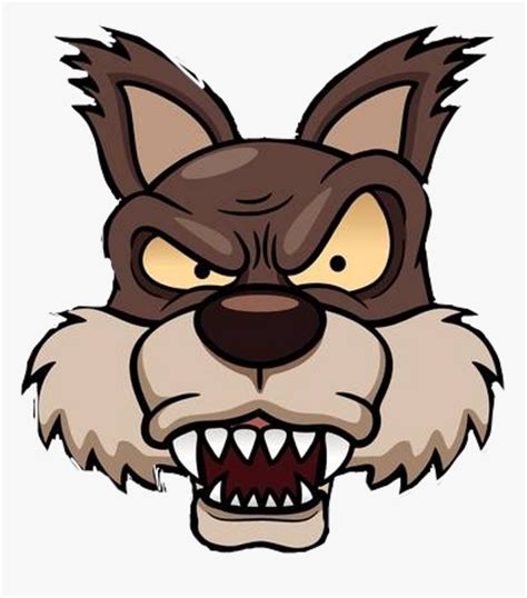 Big Bad Wolf Face Cartoon , Png Download - Big Bad Wolf Face ...