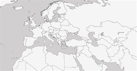 Blank Map Of Europe And Africa | Detailed Map